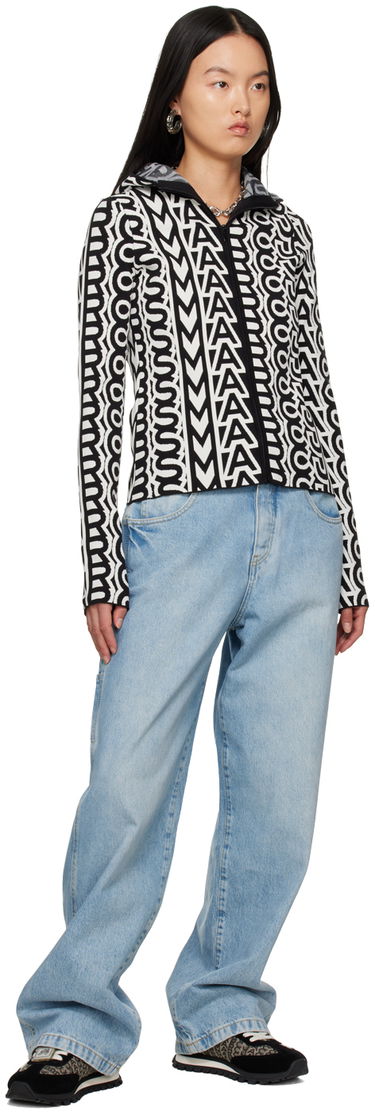 Sveter Marc Jacobs Marc Jacobs 'The Monogram' Zip-Up Hoodie Čierna | 2P3RTP001K01, 3