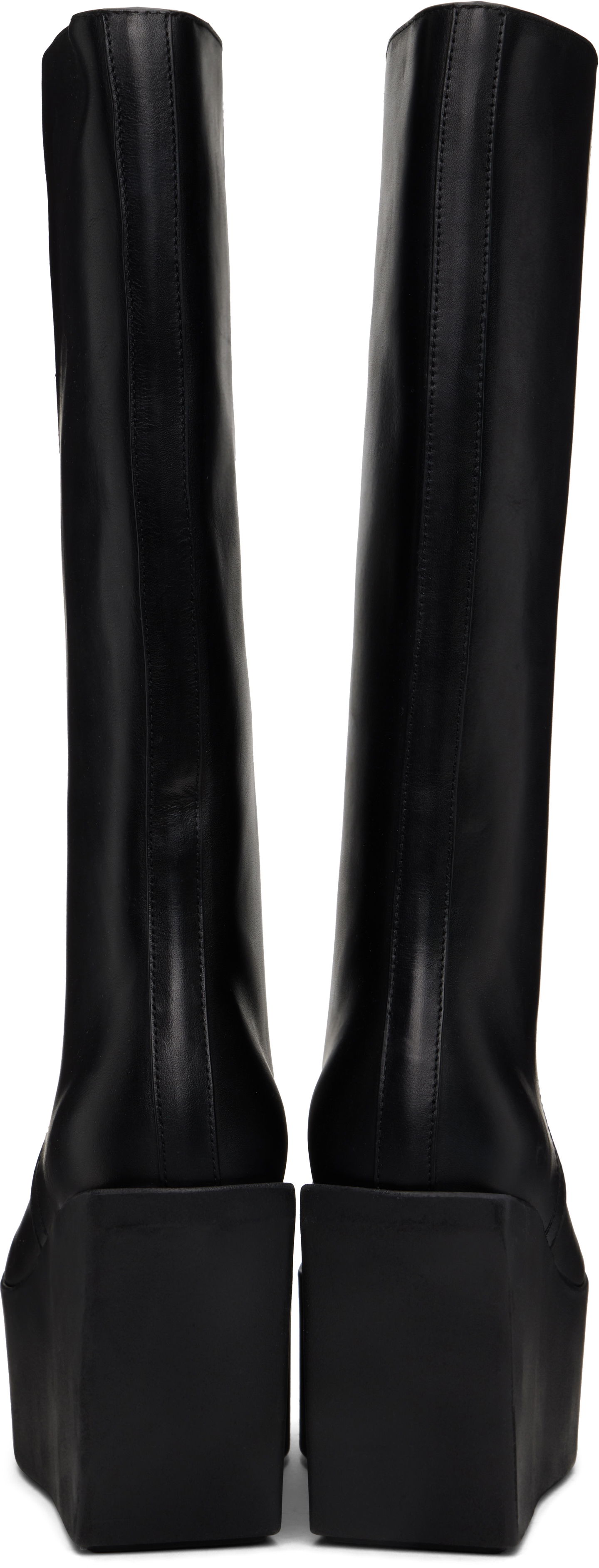 Oblečenie Rick Owens Rick Owens Hollywood Sliver Platform Winged Kowboys Tall Boots Čierna | RU01E5854 LOO, 1