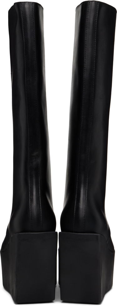 Oblečenie Rick Owens Rick Owens Hollywood Sliver Platform Winged Kowboys Tall Boots Čierna | RU01E5854 LOO, 1