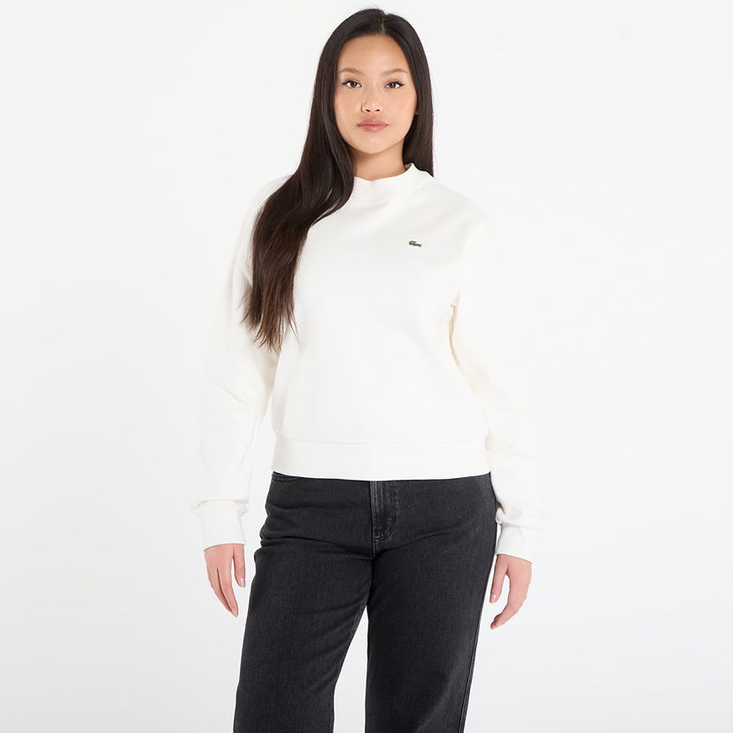 Mikina Lacoste Mock Neck Sweatshirt Biela | SF5270 70V