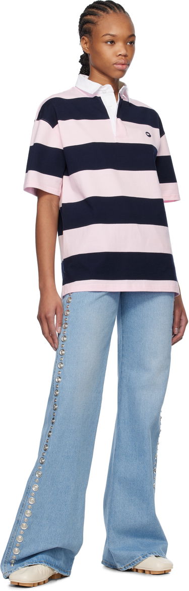 Polo tričko Coperni Coperni Striped Rugby Polo Ružová | COPJS117F5026, 3