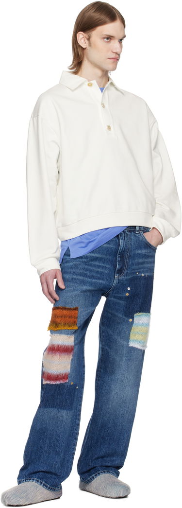 Sveter Marni Marni Loopback Cotton Jersey Polo Biela | FUMU0145S0 UTC275, 3