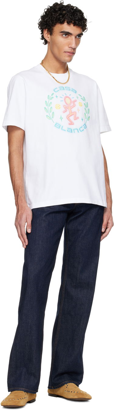 Tričko Casablanca Casablanca Dance Joy Classic T-shirt Biela | M-SP26-JTS-001-11, 3