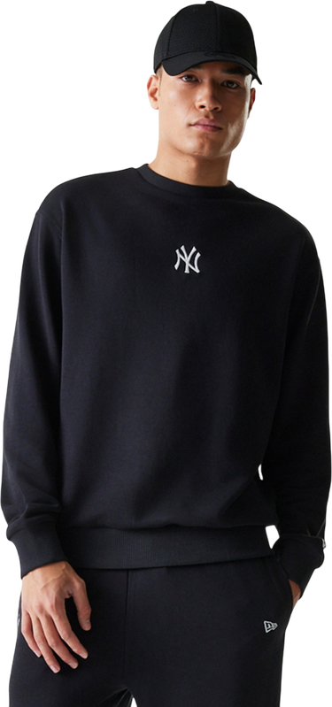 Mikina New Era MLB New York Yankees Crewneck Sweatshirt Čierna | 60675756-60675756, 0