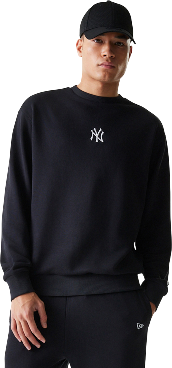 Mikina New Era MLB New York Yankees Crewneck Sweatshirt Čierna | 60675756-60675756