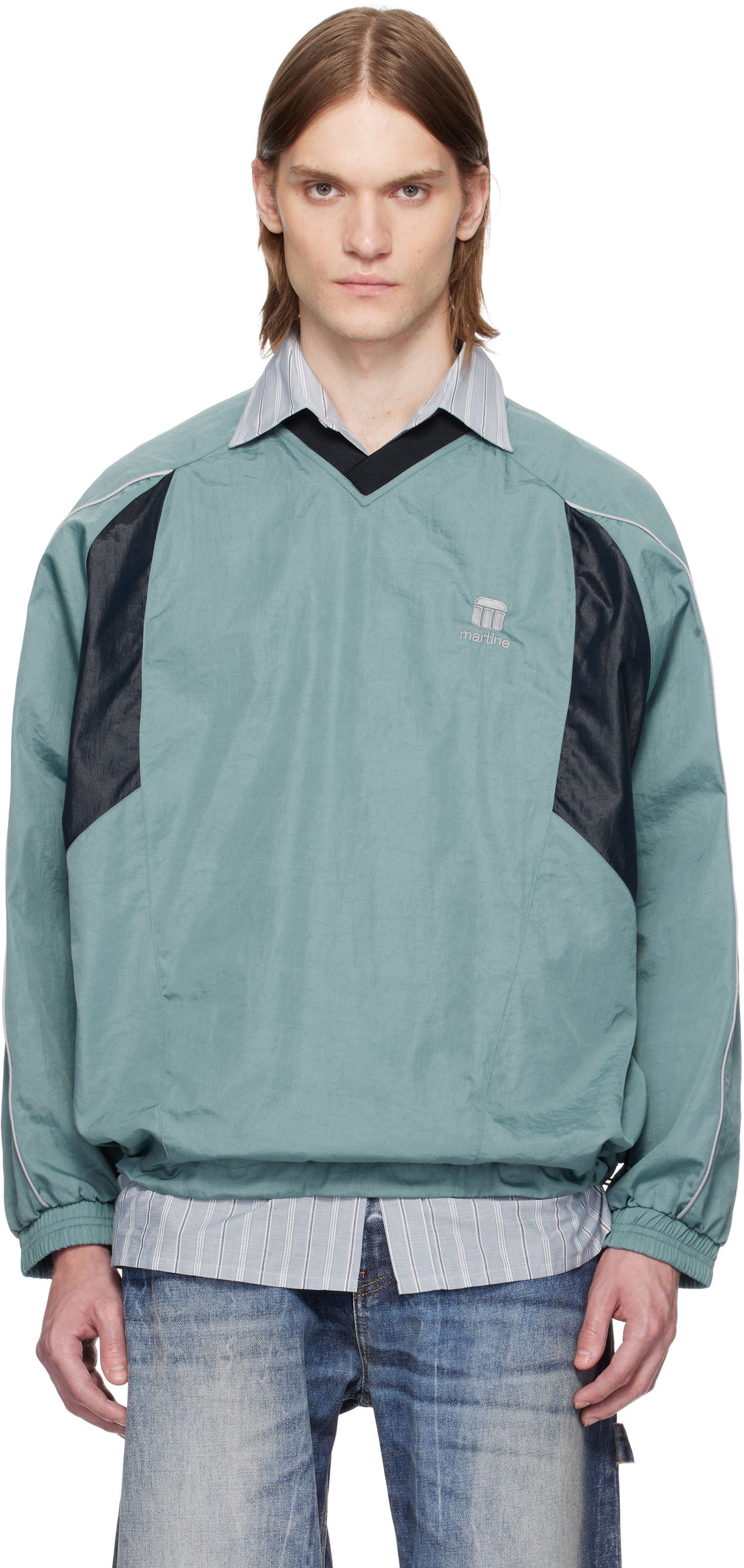 Vetrovka Martine Rose Martine Rose Sports Pullover Jacket Zelené | 136WP10410, 0