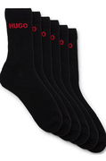 Six-Pack of Quarter-Length Socks with Logo Detail by HUGO
