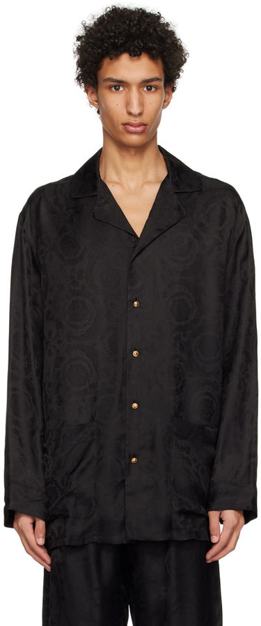Košeľa Versace Versace Barocco Pyjama Shirt Čierna | 1005376 1A06341, 0