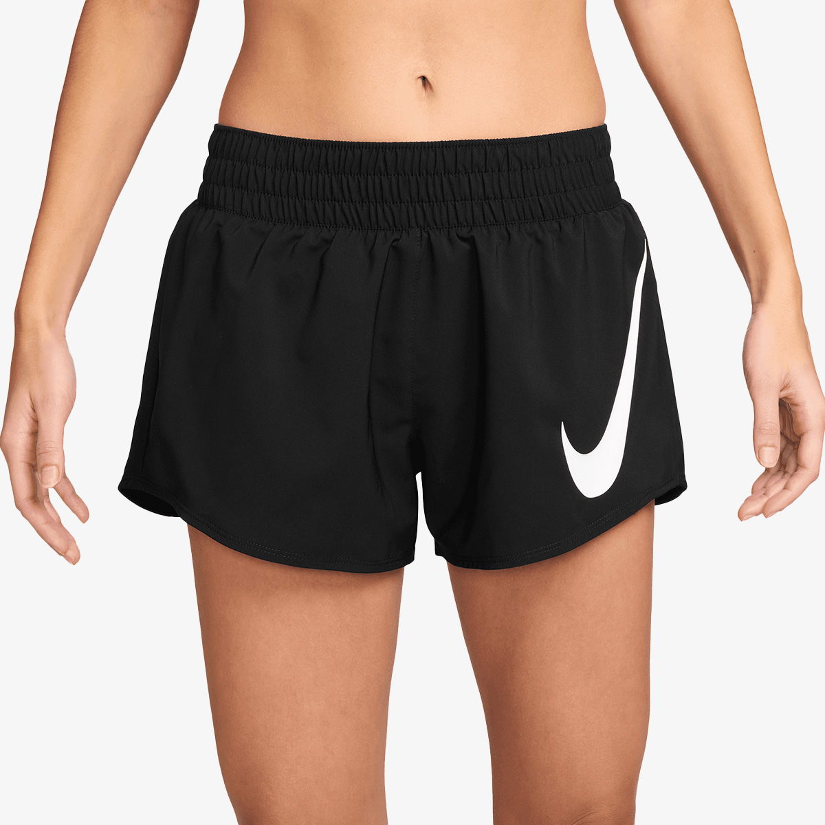 Šortky Nike W NK ONE SWSH HBR DF MR 3IN BR Čierna | HV2616-010, 1