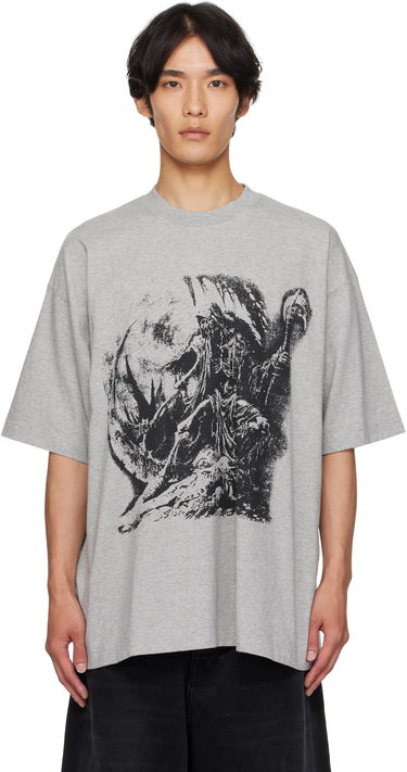 Tričko VETEMENTS Vetements Goth Oversized Graphic T-Shirt Šedá | UH76TR800G, 0