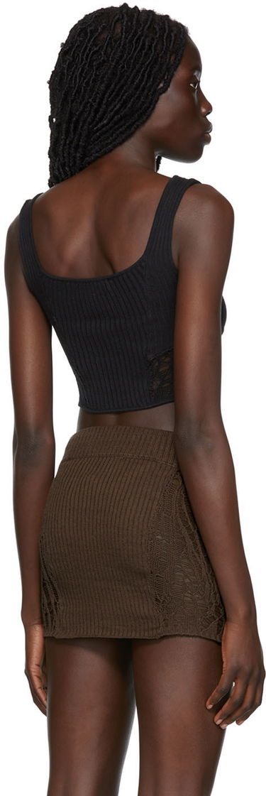 Tielko GUIZIO Guizio Exclusive Knit Tank Top Čierna | CLB 2, 2