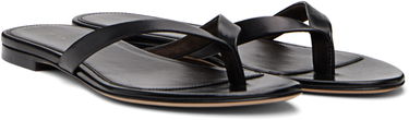 Tenisky a topánky The Row Sacha Leather Flip-Flops Čierna | F1697-SN65, 3