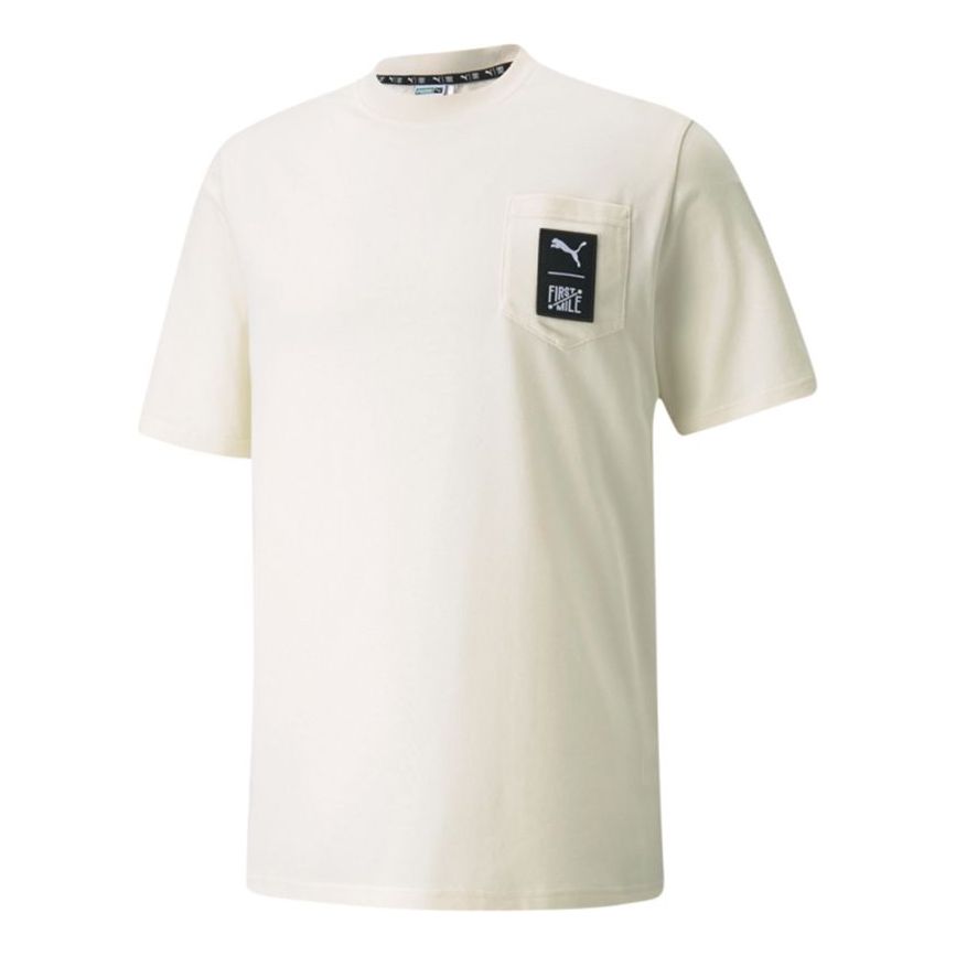 Tričko Puma FIRST MILE Crossover Pocket Short Sleeve T-Shirt Béžová | 532337-73, 0