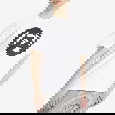 Tričko BAPE Stencil Circle Ape Face T-Shirt Biela | 001TEL301053M-WHT, 2