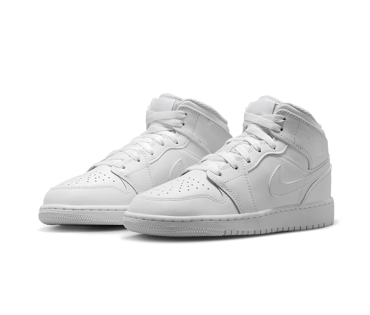 Tenisky a topánky Jordan Air Jordan 1 Mid Triple White GS Biela | 554725-136, 1
