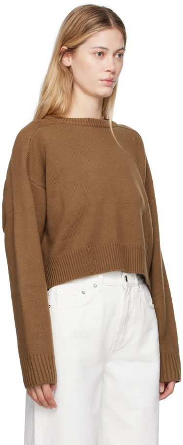 Sveter Loulou de Saison Loulou de Saison Bruzzi Cropped Sweater Biela | BRUZZI, 4