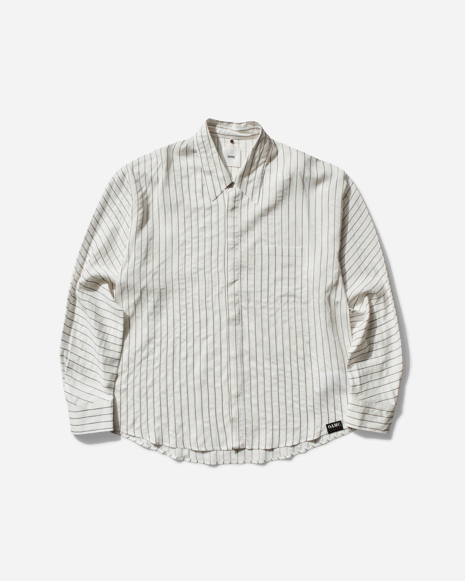 Košeľa OAMC Cronos Striped Shirt Biela | OA5SMS08APTR368002 002, 0