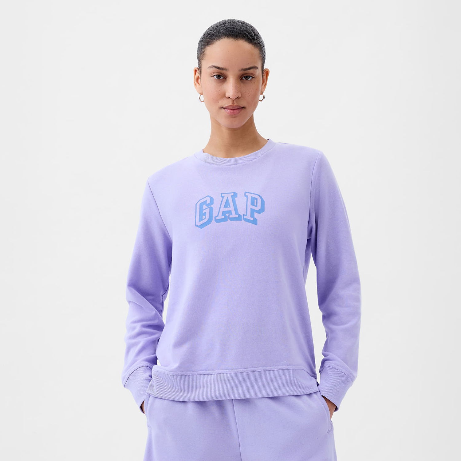 Mikina GAP Logo Sweatshirt Fresh Lavender Fialová | 885586-02, 0