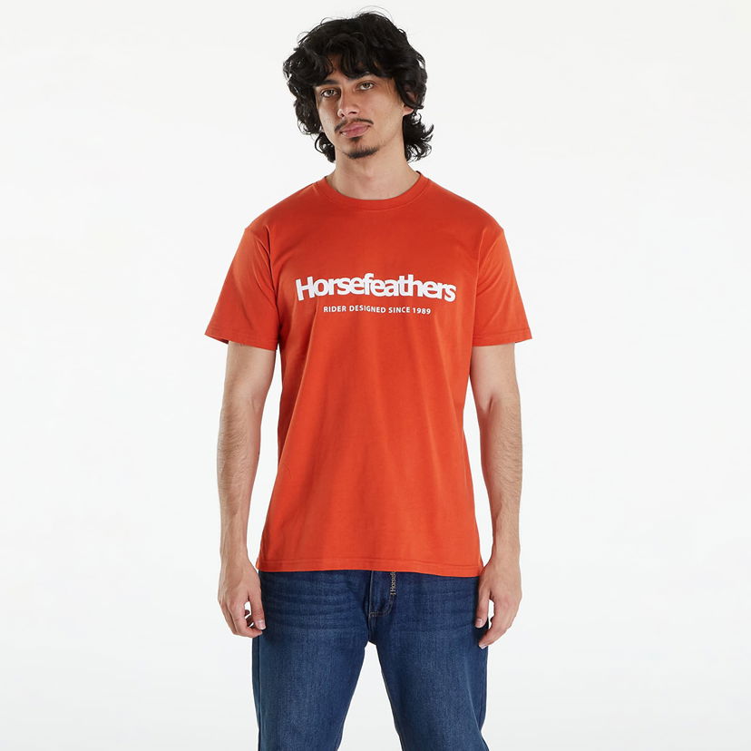 Tričko Horsefeathers Quarter T-Shirt Orange Rust Oranžová | SM1178U