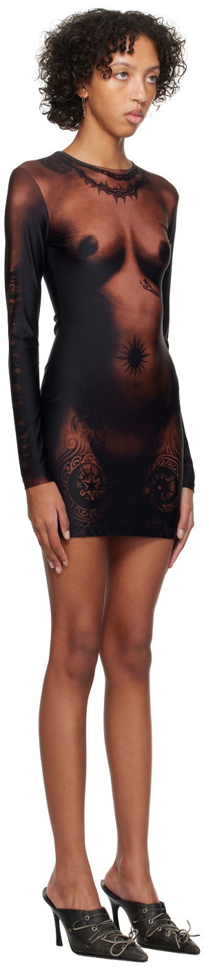 Šaty Jean Paul Gaultier Jean Paul Gaultier 'The Short Ebony Body Tattoo' Minidress Rôznofarebný | 23/15-F-RO070-J527-67, 1