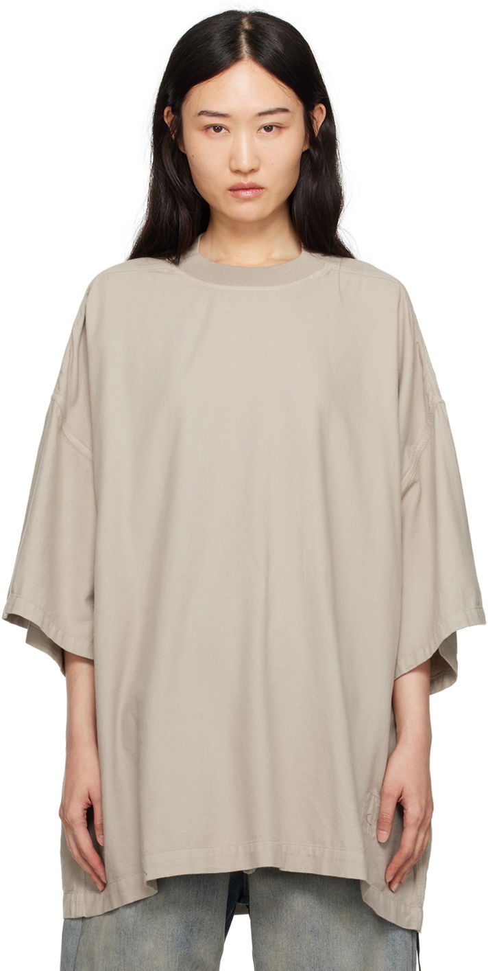 Tričko Rick Owens Porterville Tommy T-shirt Béžová | DS02D2203 CFL, 0