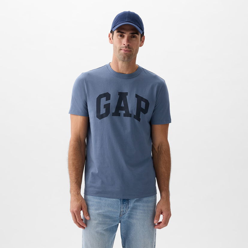 Tričko GAP Basic Logo Tee Bainbridge Blue Modrá | 856659-02