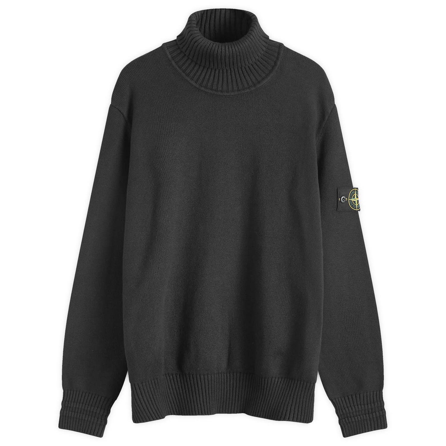Sveter Stone Island Stone Island Cotton Turtleneck Knit, Large Čierna | 8115505A2-V0029, 0