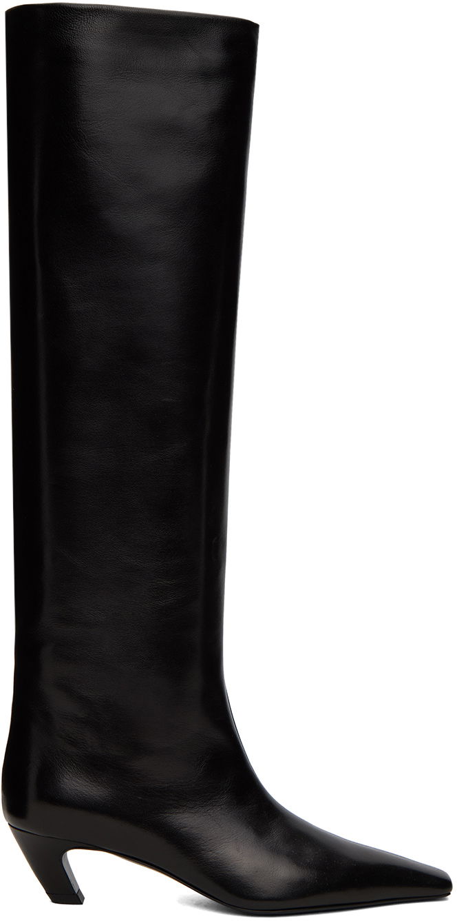 Tenisky a topánky Khaite Black 'The Davis' Boots Čierna | F2001-712, 0
