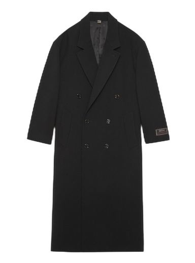 Kabáty Gucci Double Breasted Wool Coat Čierna | 723612 ZHW10 1000