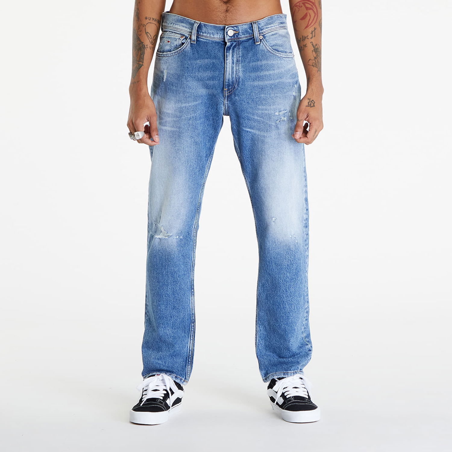 Džínsy Tommy Hilfiger Ethan Relaxed Straight Jeans Denim Medium Modrá | DM0DM18768 1A5, 0