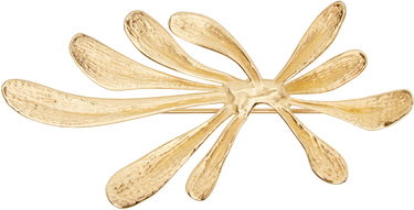 Spona Dries Van Noten Dries Van Noten Floral Textured Brooch Metalická | 252-028203-061, 0