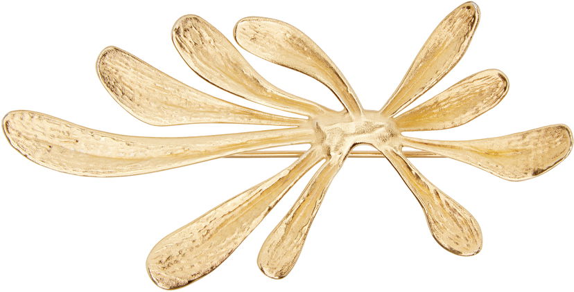 Spona Dries Van Noten Dries Van Noten Floral Textured Brooch Metalická | 252-028203-061