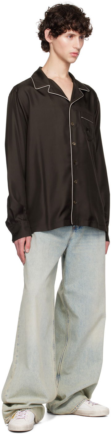 Košeľa Dolce & Gabbana Dolce&Gabbana DG Embroidery Silk Shirt Čierna | G5IF1ZFU1S4, 3