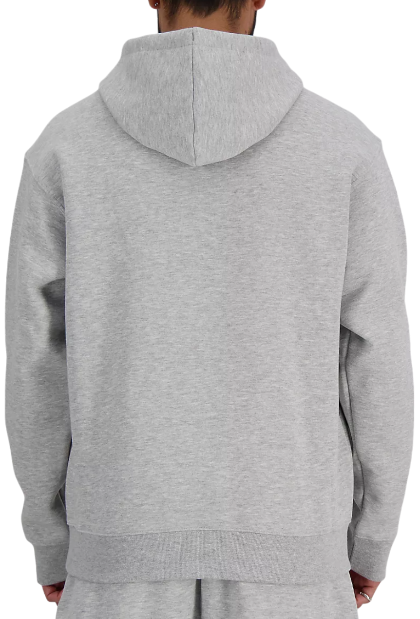 Mikina New Balance Essentials Fleece Hoodie Šedá | mt41511-ag, 1