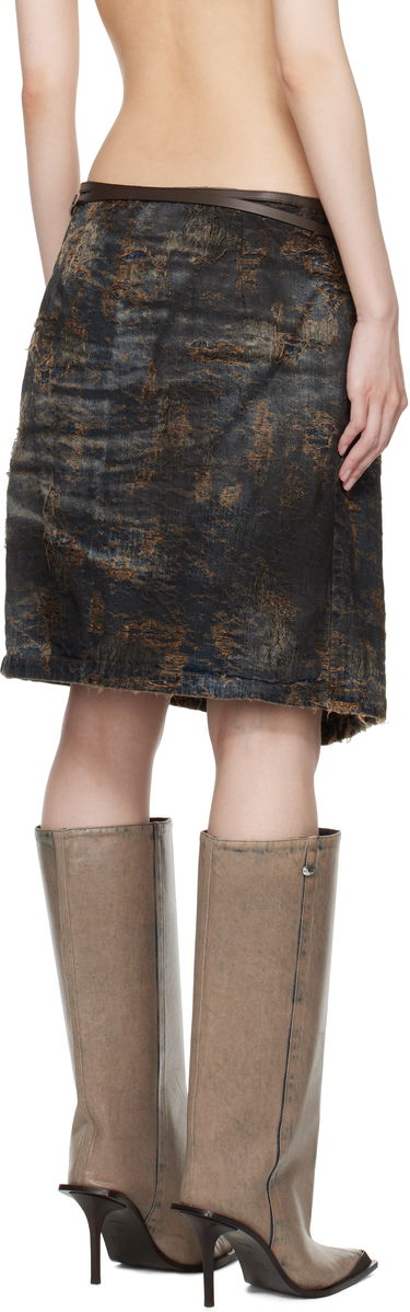 Sukňa Diesel Denim Midi Skirt Modrá | A17023 0ABCW, 2