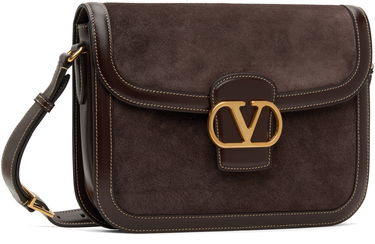 Taška cez rameno Valentino Valentino Garavani 9TO5 Suede Shoulder Bag Hnedá | 6Y2B0D05FMR, 1