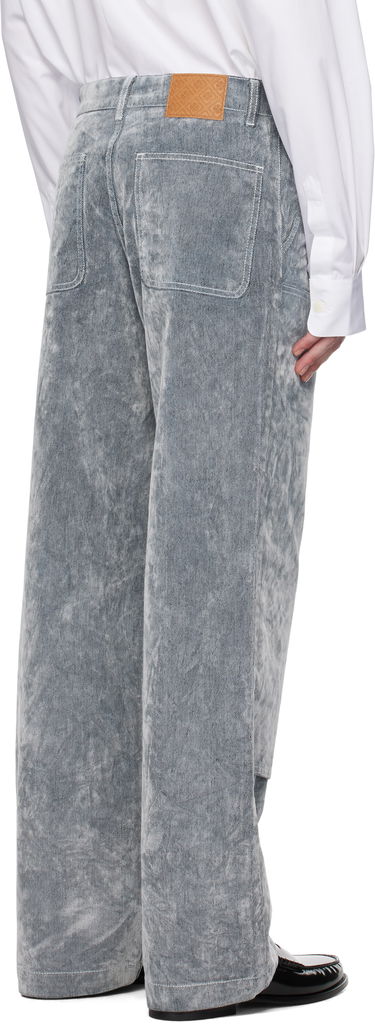 Džínsy Casablanca Casablanca Peach Texture Wide Leg Jeans Šedá | MPS25-TR-301-01, 2