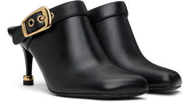 Tenisky a topánky CHLOÉ Chloé Andrea Buckle Leather Mules Čierna | CHC25S08CQK, 3