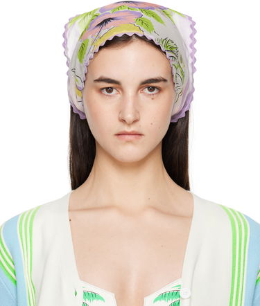 Šál Anna Sui Anna Sui Florida Silk Voile Headscarf Fialová | 325C90, 0