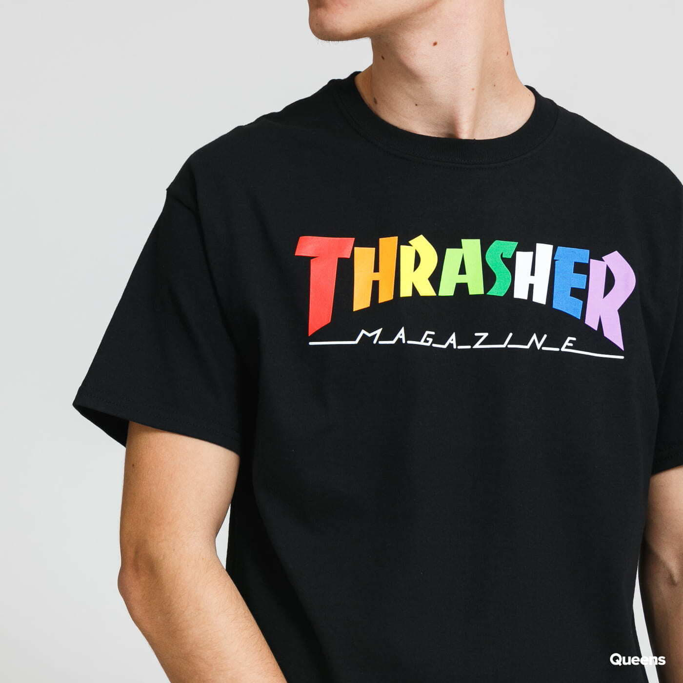 Tričko Thrasher Rainbow Mag Tee Black Čierna | 064733, 1