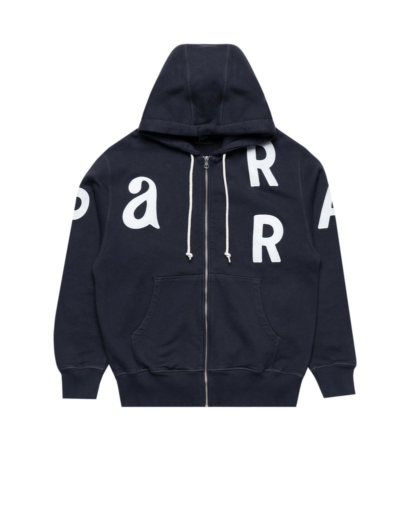 Mikina By Parra Parra Word Salad Zip Hoodie Navy | 54131