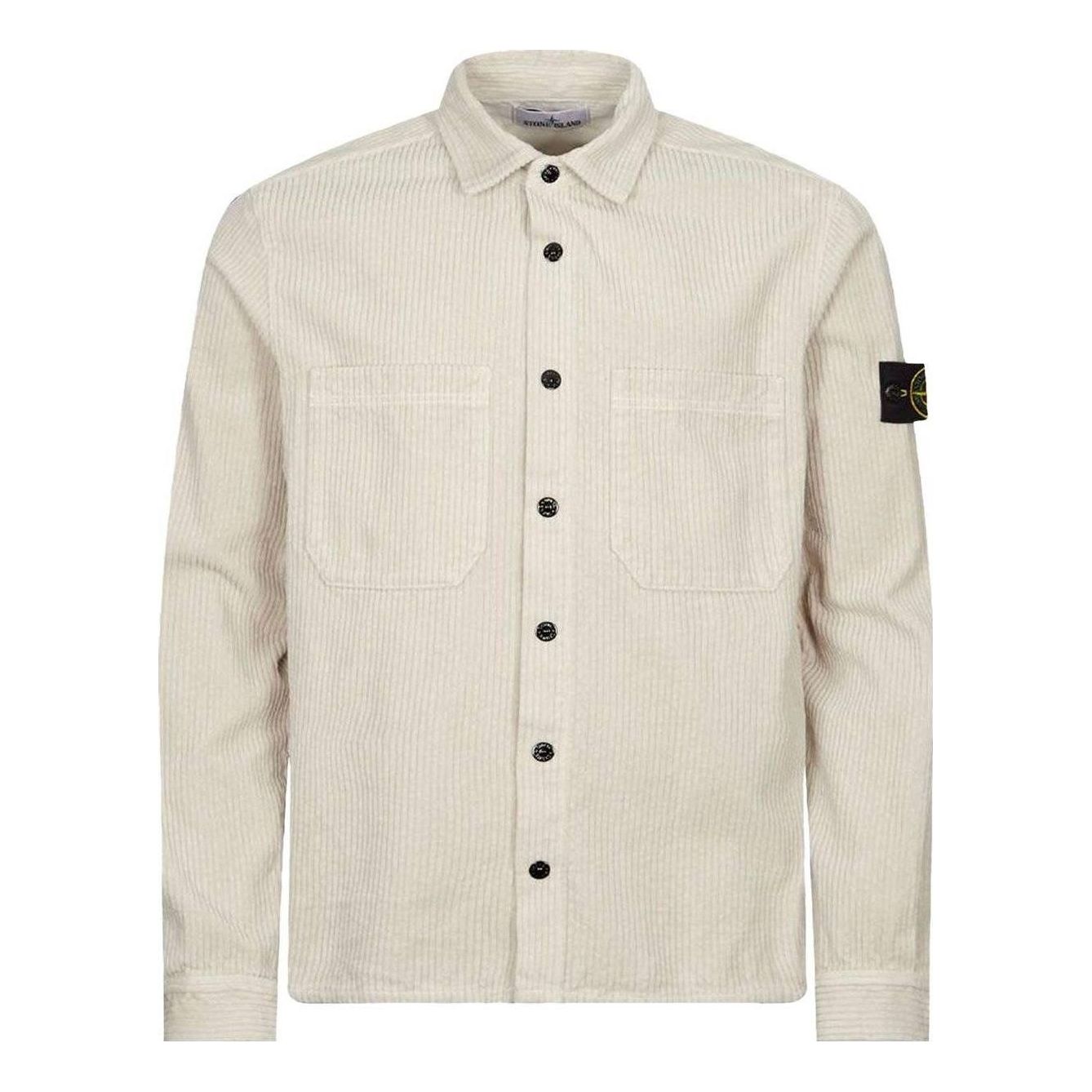 Košeľa Stone Island Cord Overshirt Béžová | 791511311-V0097, 0