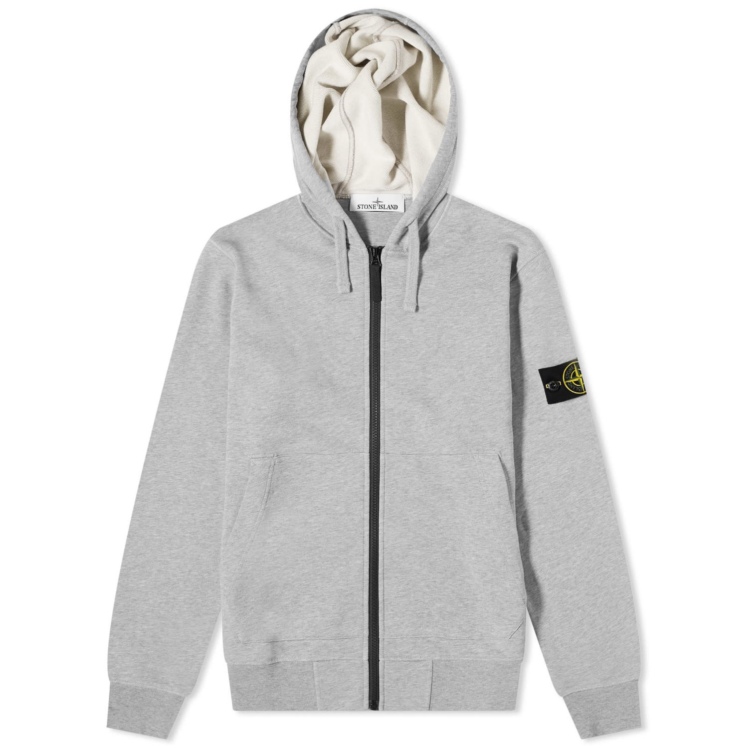 Mikina Stone Island Garment Dyed Zip Hoodie Šedá | 801564251-A0M64, 0