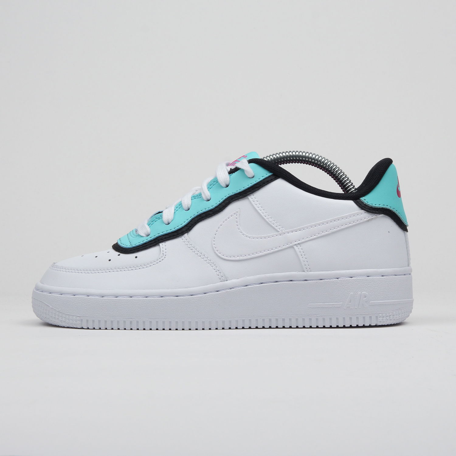 Tenisky a topánky Nike Air Force 1 Low ''Double Layer - Aqua Black'' GS Biela | BV1084-100, 0
