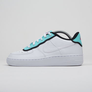 Tenisky a topánky Nike Air Force 1 Low ''Double Layer - Aqua Black'' GS Biela | BV1084-100, 0