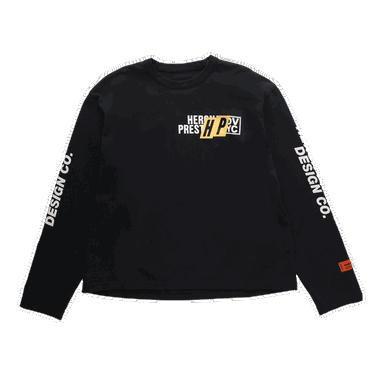 Tričko HERON PRESTON Real Estate Long-Sleeve Tee Čierna | HMAB028F22JER0021001, 0
