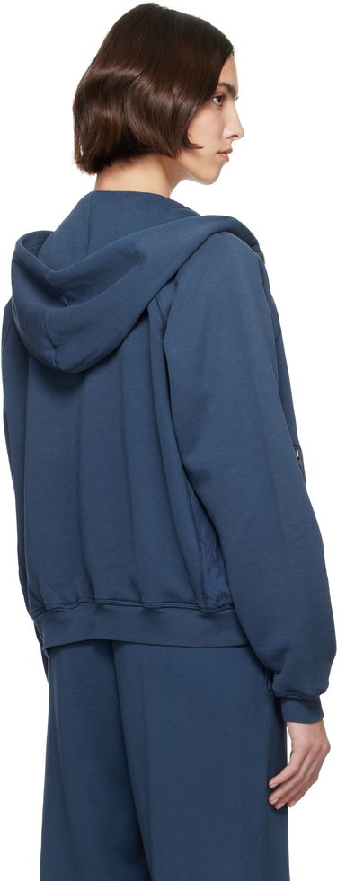 Mikina SKIMS SKIMS French Terry Relaxed Zip Up Hoodie Modrá | ZU-ZUP-7768W, 2