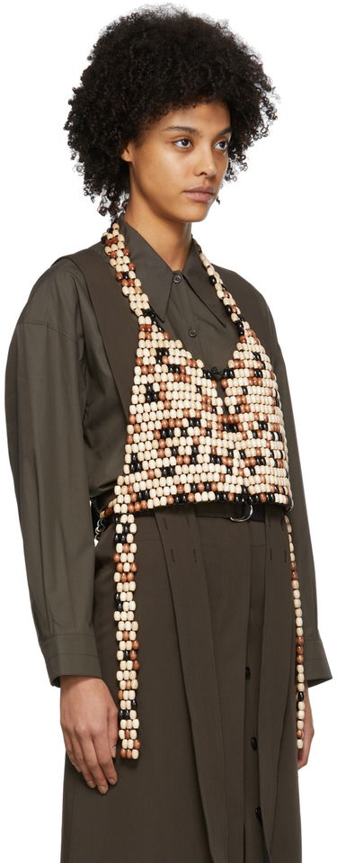 Vesta LEMAIRE Lemaire Beaded Vest Hnedá | W 221 AC354 LO035, 1