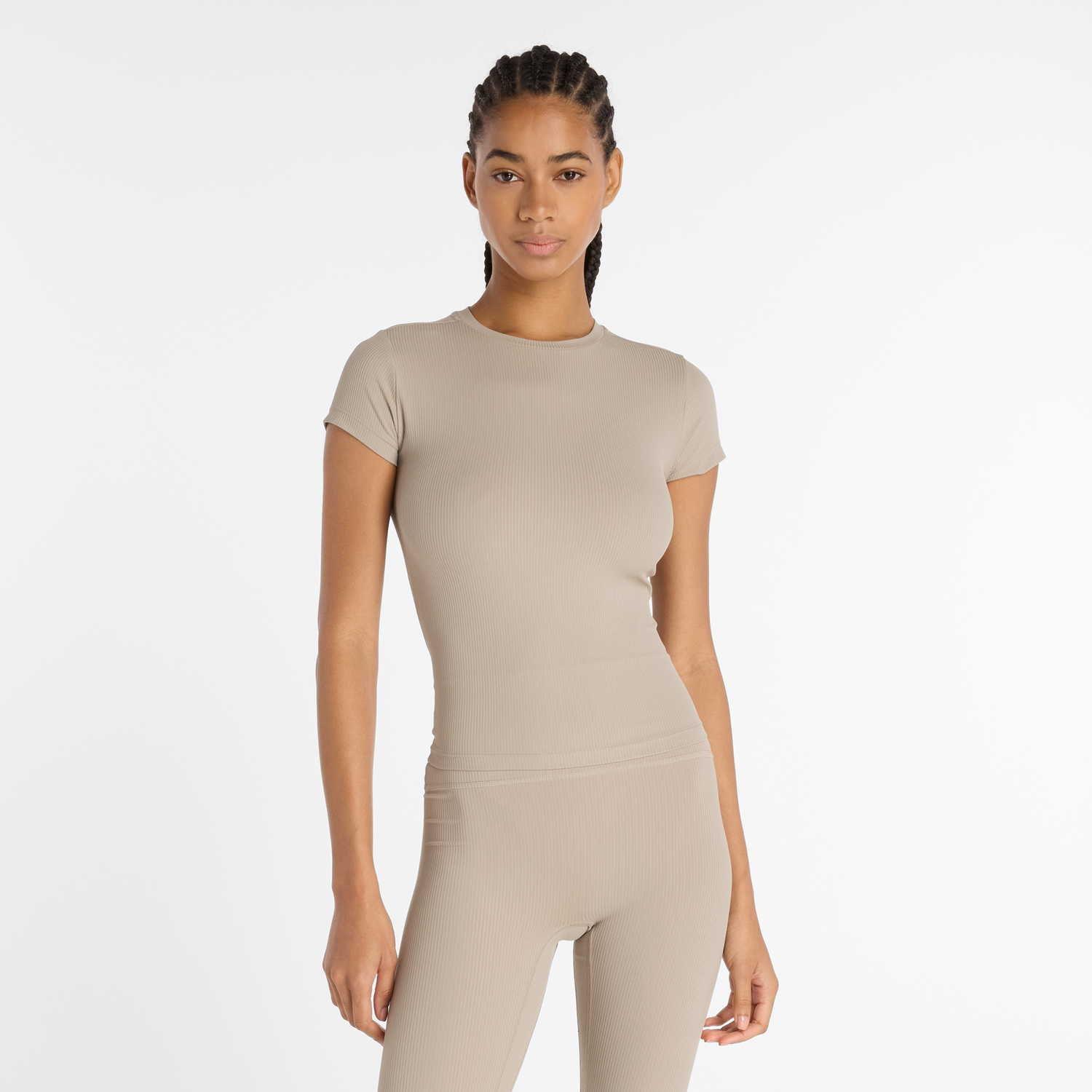 Tričko New Balance Short Sleeve Fitted Tee Béžová | NBWT53125ADS, 0
