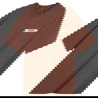 Tričko Jacquemus Jacquemus Grosgrain Logo T-Shirt, Size Large Hnedá | 25HTSM00133AJ00226-880, 1